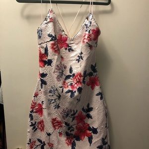 Strapped floral dress